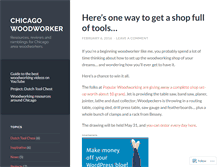Tablet Screenshot of chicagowoodworker.com